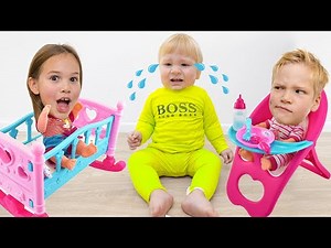 Amelia, Avelina and Akim learn how to babysit.