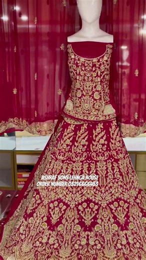 Bridal lehnga new collection handmade wading dress for sale 40% of order number 03216666453 Whatspp