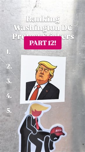 JustWalkinginDC 🐕🐕🚶🏾‍♀️ | 📣 WE'RE BACK with more cursed protest stickers from Washington DC! 🚨 WANTED: New members of a sticker ranking squad to review and rank the... | Instagram