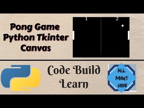 Pong Game | Python Tkinter Canvas | With Code