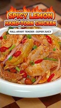 Refreshing Lemon Shredded Chicken Recipe | Xiao Li's Kitchen | Quick & Easy Chinese Recipes
