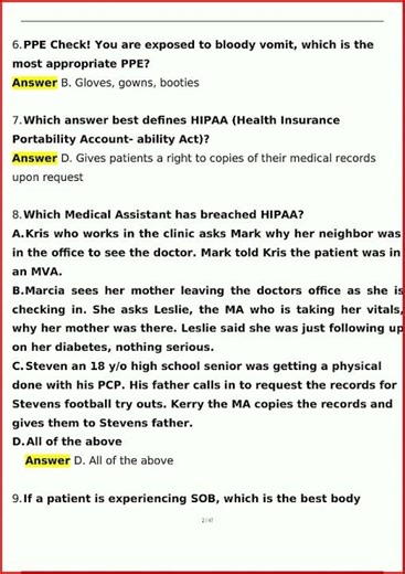 Amca Practice Exams Latest Actual Questions And Verified Ans video