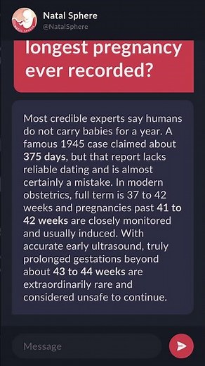 What is the longest pregnancy ever recorded?