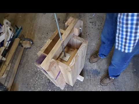 Making a temporary honey press and extracting the honey
