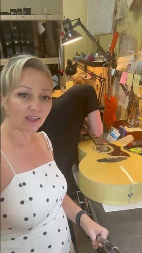 12 string Takamine in for a tuner swap & setup. Even new guitars need setups.