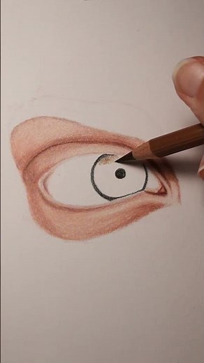 Ein Auge malen lernen (Part 2: Kolorieren) #tutorial #art #kunst #malen #zeichnen #buntstifte