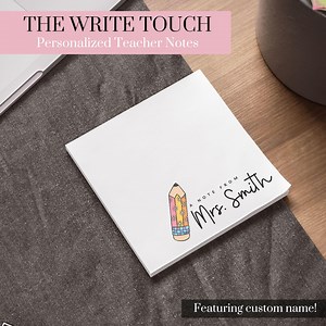 Personalized Post-it® Notes Note Pads for Teacher, Custom Notepad, to Do List Notepad for School, Teacher Appreciation Gift - Etsy UK