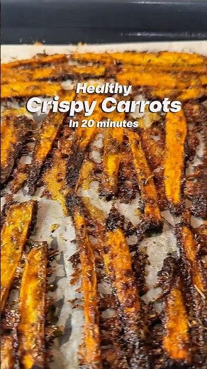 Crispy Parmesan Carrots | Healthy & Easy Oven Recipe 🔥