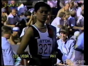 Lydia de Vega's 1983 World Championships 100-m heat