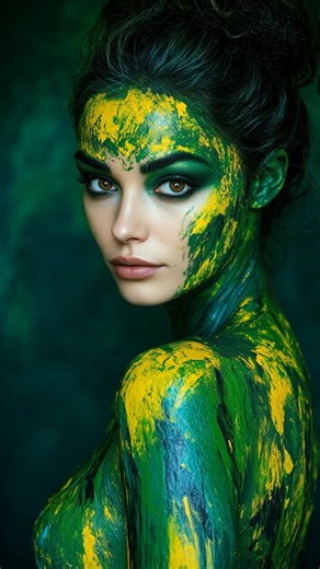 Creative Body Art Challenge Ideas with Body Paint