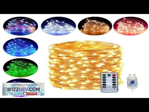 USB Twinkle LED String Fairy Lights 200 300LED Copper Wire Party Decor W