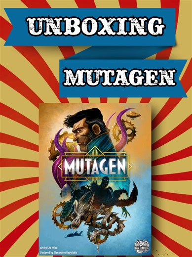 Let's Unbox Mutagen. This is a fascinating strategy game where your workers evolve and mutate as you play. Are you ready for a new challenge? #boardgames #thegamingcircus #gamenight #boardgamegeek