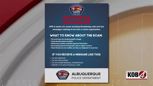 APD warns about scam cartel phone calls and text messages