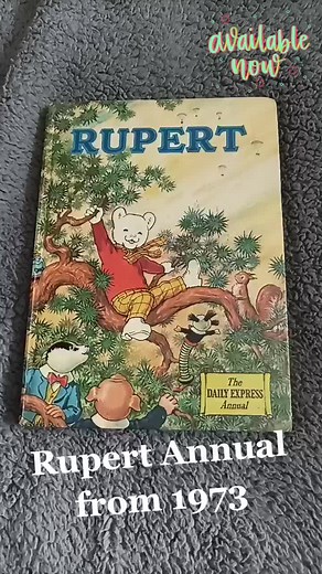 Vintage Rupert Annual 1973 Available on Etsy