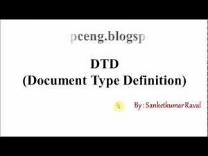 DTD with XML [part 1]