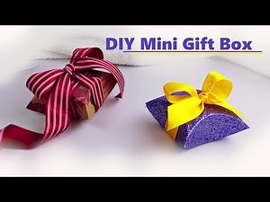 How to Make a Mini Paper Gift Box | Easy Paper Crafts Idea
