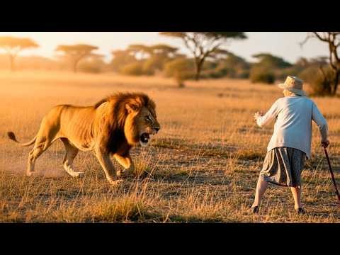 After 12 years, an old woman meets the lion again without fear—what happens next will shock you.