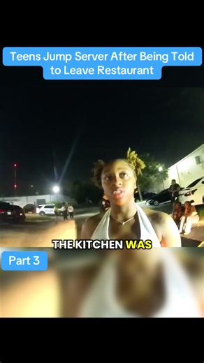 Teens Jump Server After Being Told to Leave Restaurant #cops #police #policeofficer #copsusa🚔🇺🇸 #fouryou