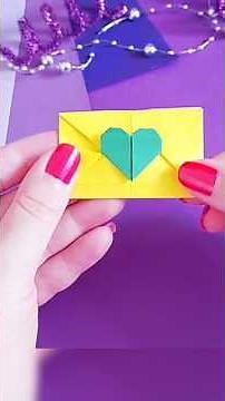 Mini Origami Envelope 💌 | Cute & Easy Paper Craft #papercraft #shorts