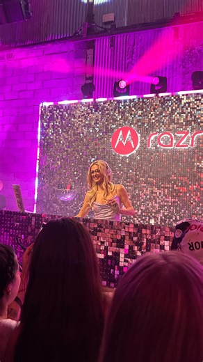 I miss my pink razor phone. 🥹🩷 #ParisHilton played the most iconic set at the House of Motorola razr event in #NYC. | Seventeen