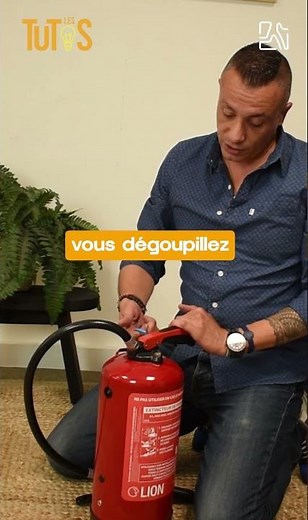 Comment enclencher un extincteur ?