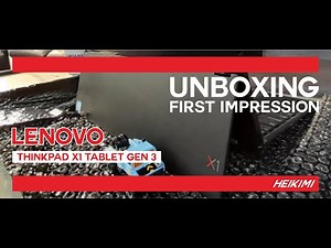 LENOVO THINKPAD X1 TABLET GEN 3 (secondhand) - UNBOXING & FIRST IMPRESSION - BONUS ASMR KLETEKKLETEK