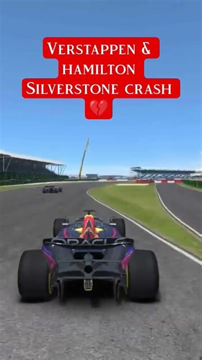 Verstappen & hamilton Silverstone crash 💔