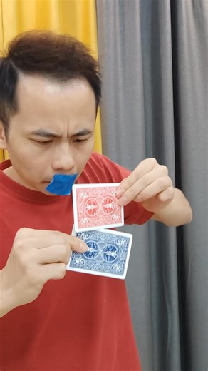 Card Teleportation #magic #tricks #magictricks #magician #cardmagic #sleightofhand | SMan17189
