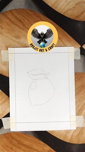 One Line Art Lemon Drawing #onelineart #lemon #shorts #art #drawing