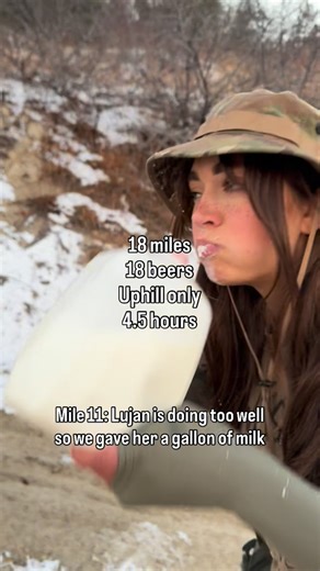 Lujan on Instagram: "Every bet placed against Lujan has now folded. She is soaring through mile 11, but can she tolerate the jug of intolerance?"