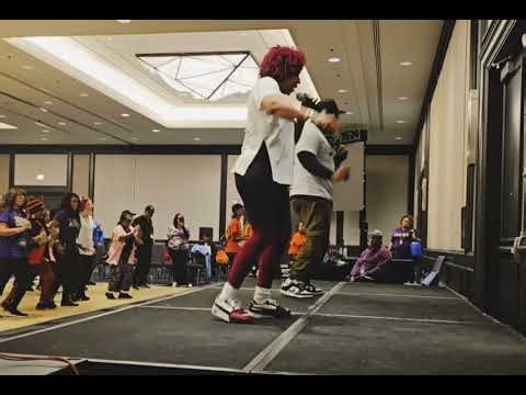 AYE REALLY HOT STROLL LINE DANCE creators Drea HoneyB Christopher & Markis Christopher