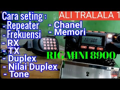Cara seting frekuensi repeater Rig Mini 8900 ‪@alitralala1460‬