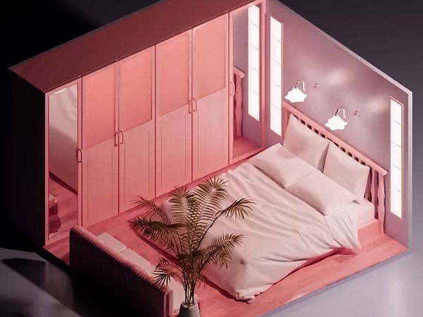 Modern Bedroom - 3D Home Model