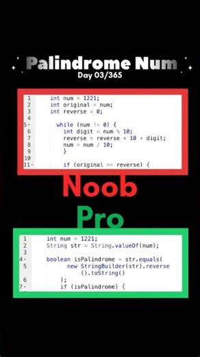 ✅ Palindrome Number Program in Java | Easy Explanation for Beginners #viral #ai #trending #dsa