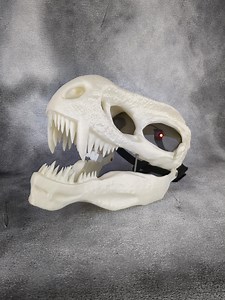 3D Printed T-rex Dino Mask With Moving Jaw & LED Eyes - Etsy