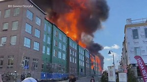 VIRGINIA BUILDING FIRE: New video shows a massive fire tearing through a construction site in Alexandria, Virginia with smoke seen for miles and road closures in place; no injuries were reported. Tom Llamas ‏reports. https://abcn.ws/38avFXB | ABC World News Tonight with David Muir
