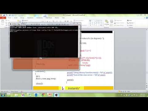 [prob 5] VTU Computer Programming Lab: Sin(x) using Taylor series: 14CPL16 14PCD13