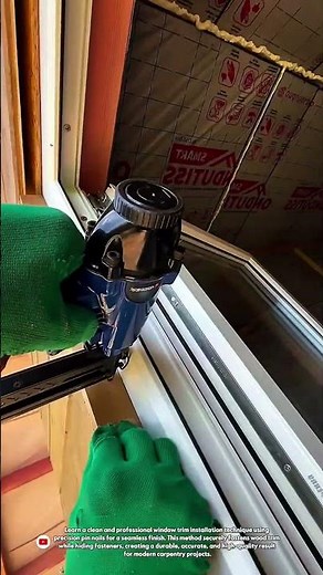 Perfect Window Trim Installation with Hidden Pin Nails