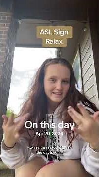 Learn How To Sign "Relax" in ASL for Beginners | American Sign Language #shorts