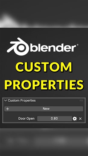 MK Graphics | Blender Custom Properties #blender3dart #blender3d #blendertutorial #blenderanimation #3d | Instagram