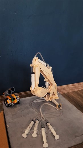 Full Excavator Arm Mechanism #satisfying #diy #mechanic #engineering #shorts