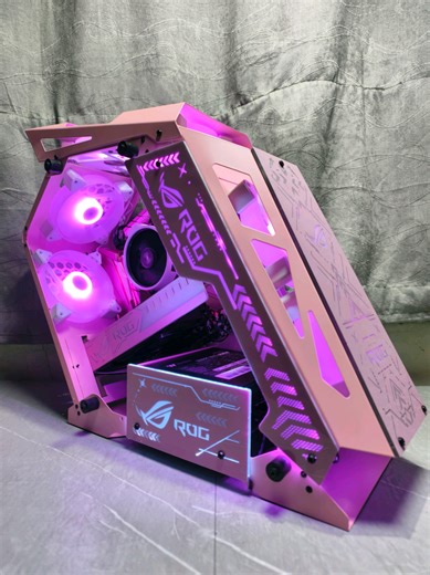 Pink Aesthetic Custom PC Build Featuring ROG Case