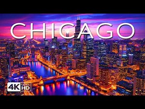 [4K] Chicago 🇺🇸 by Night 2026 | Glowing Skyline, Lakefront Lights & Urban Aerial Views ( Ultra HD )