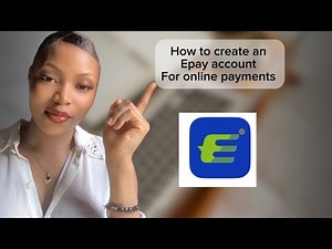 How to create an Epay account for online payments|withdrawals