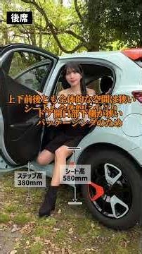 #NOTE AURA、#GR YARIS、#MAZDA2、#Super-ONE の4台で、前席・後席の乗降性をチェックしました。#国産コンパクトカー比較 #ニューモデル速報 #shorts