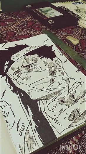 Drawing dead character 💀 #art #drawing(day-5)