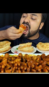 3.5M views · 53K reactions | Eating Chicken Feet Curry and Luchi | #chickenfeet #mukbang #asmr #Reels #eatingshow | Live To EATT | Facebook