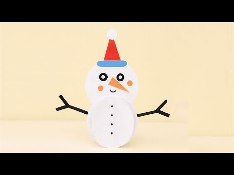 Easy Christmas Paper Snowman DIY You Can Make in Minutes