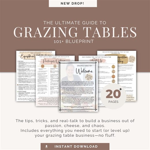 Grazing Tables 101  Blueprint - Etsy