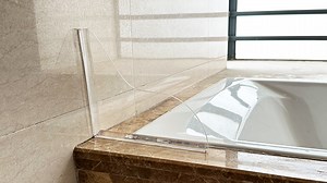Watch Honitra shower splash guard Installation video on Amazon Live